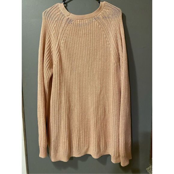 Faded Glory Pink Knit Scoop Neck Sweater Size XXL - Picture 2 of 3